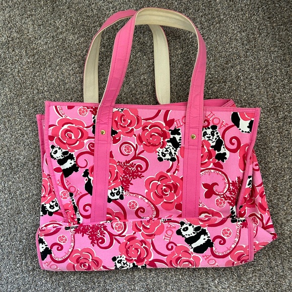 Alpha Omicron Pi AOII lilly pulitzer tote - Picture 2 of 8
